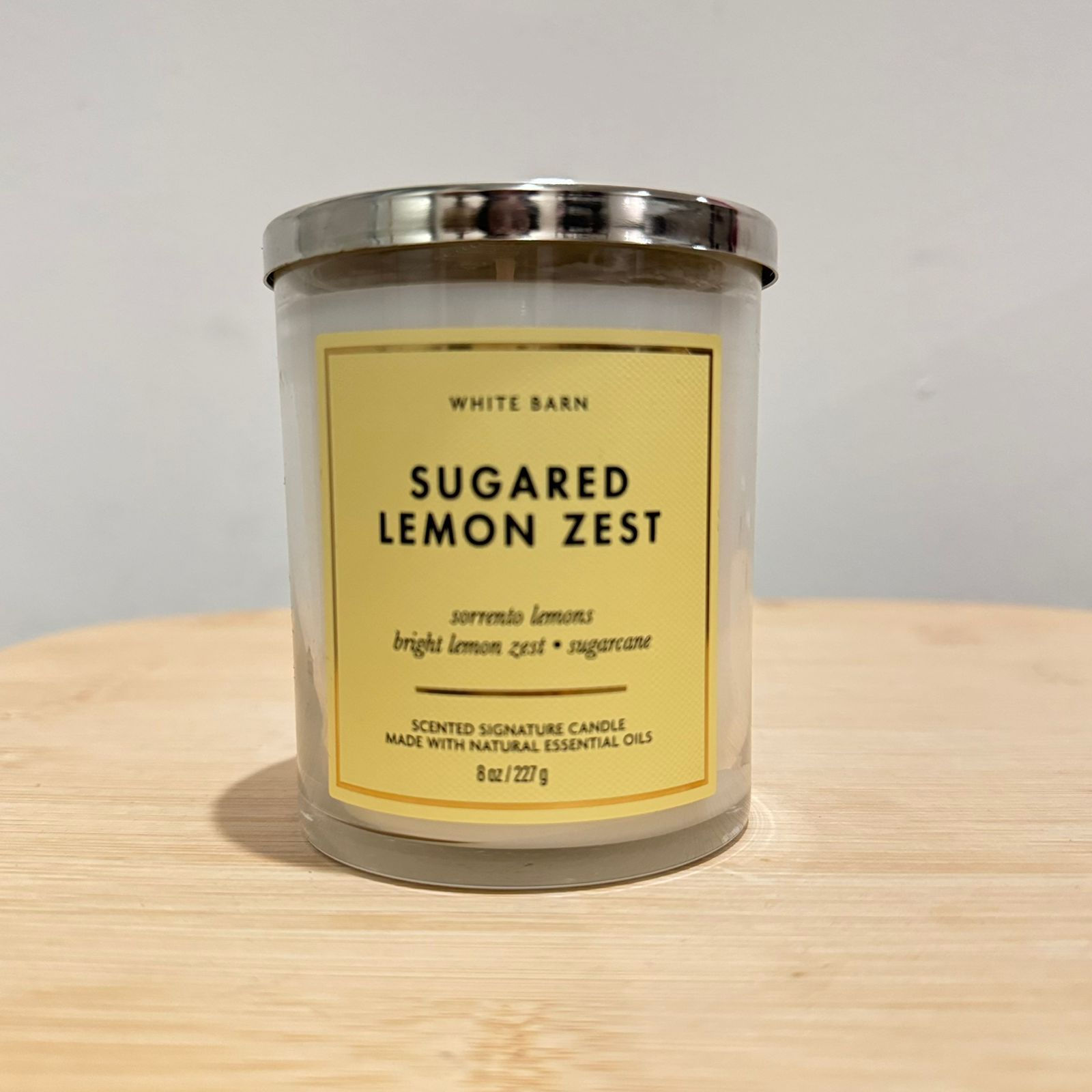 Single Wick Candle - Sugared Lemon Zest