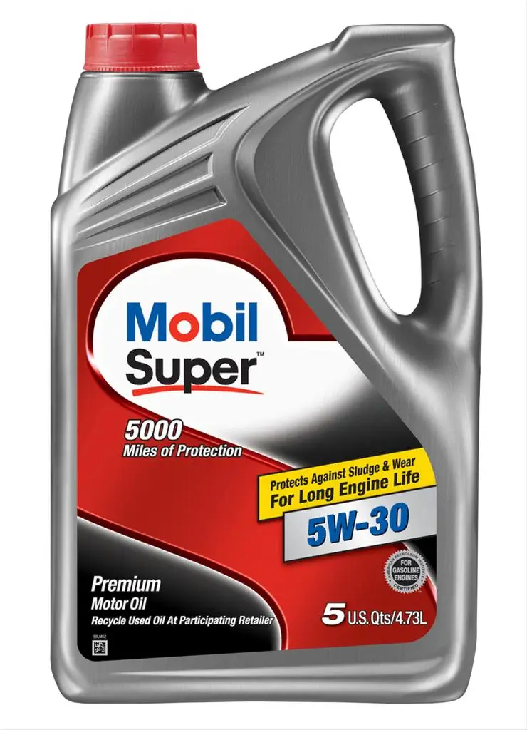 Thumbnail: Mobil Super Motor Oil Synthetic Blend 5000 Miles