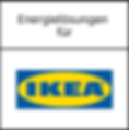 IKEA-Logo unter dem Schriftzug „Energielösungen für“ – Hinweis auf Solarkooperation.