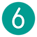 数字6アイコン