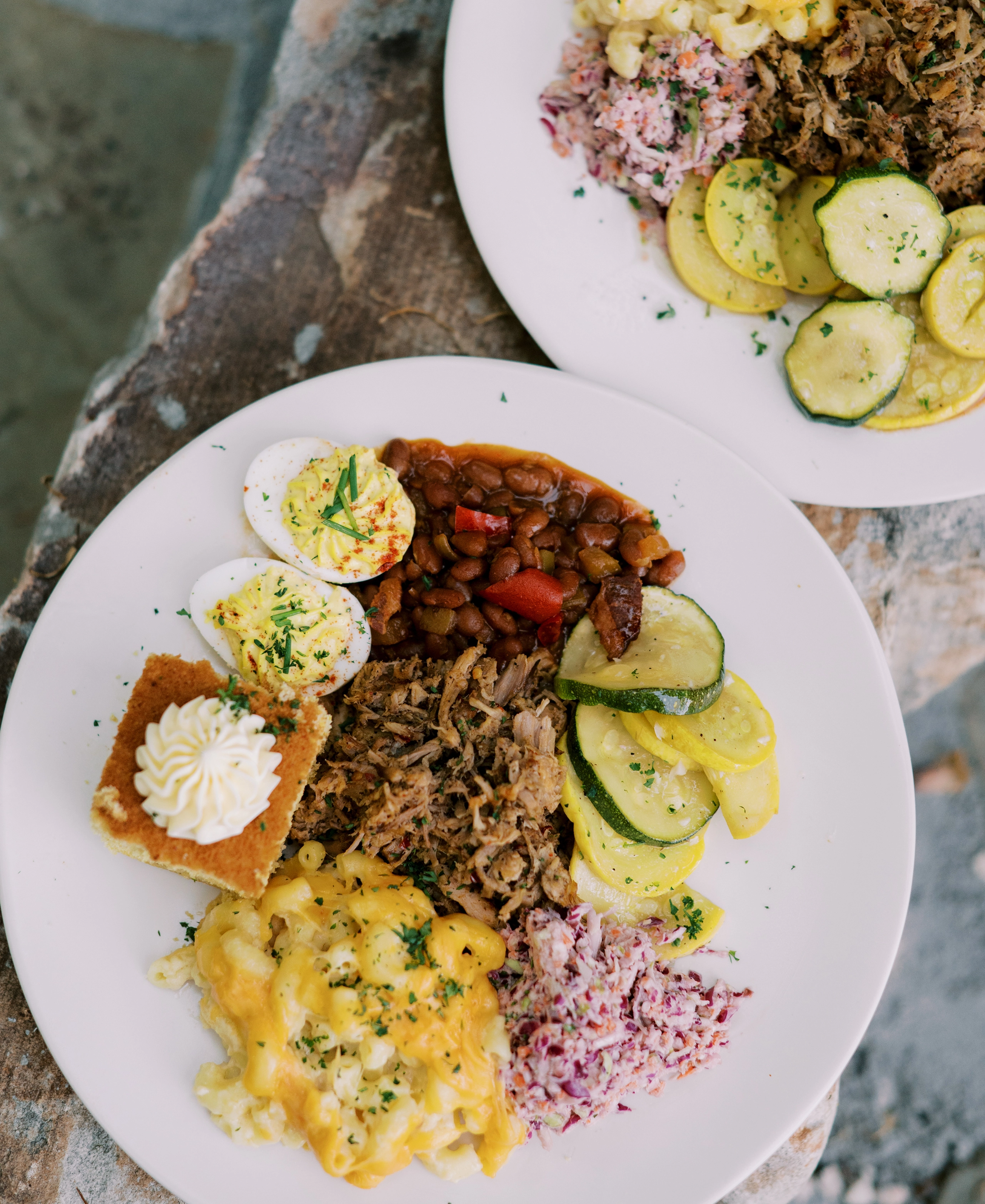 egg, vegetable, and grain plate