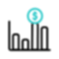 Investment analytics icon