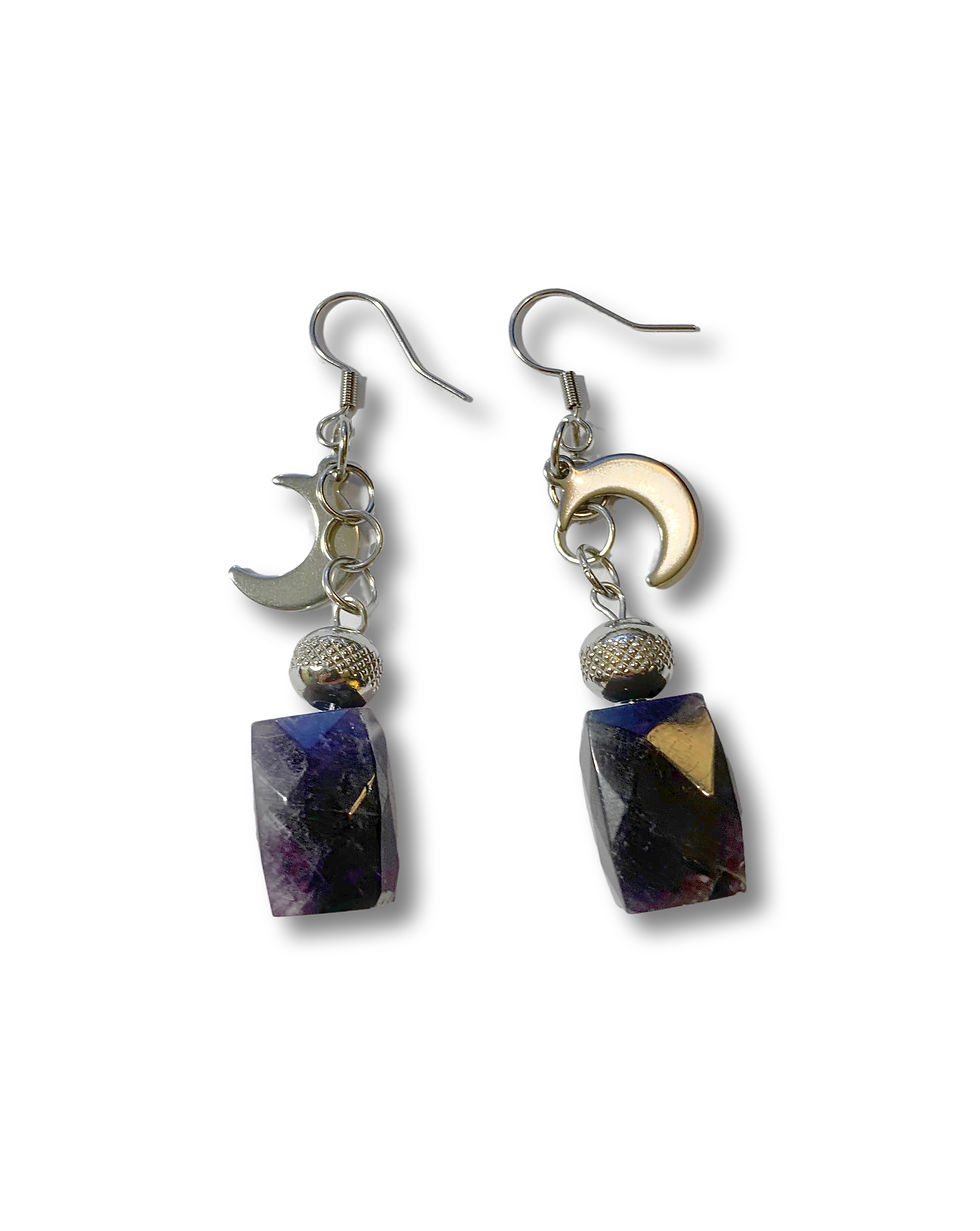 Thumbnail: E073. Amethyst Earrings