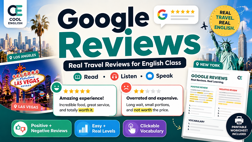 Compliment and Complain — Google Reviews of Real Places