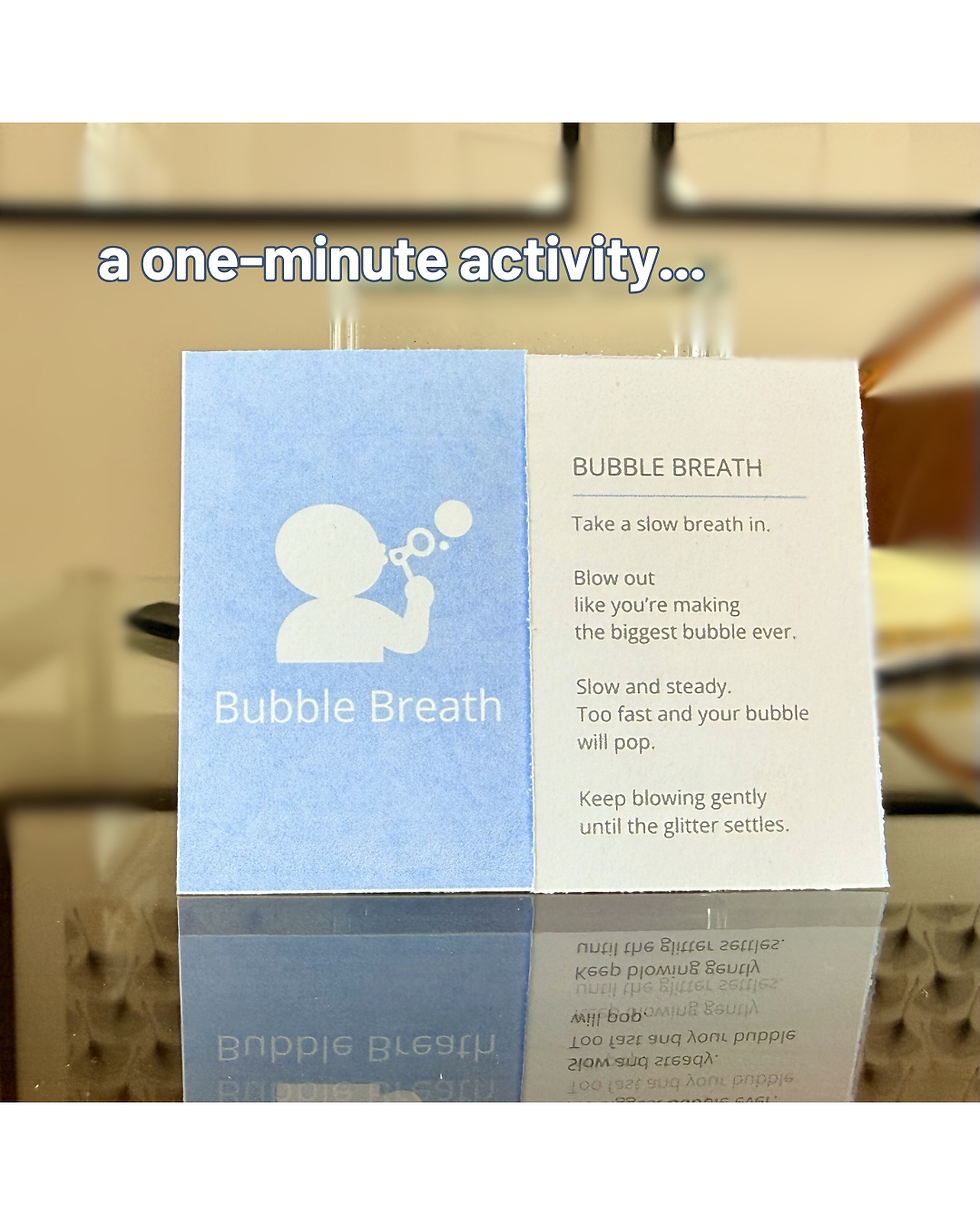 Thumbnail: Bubble Breath coping skills activity card for kids