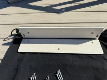 dog boat ladder mounting plate underside view