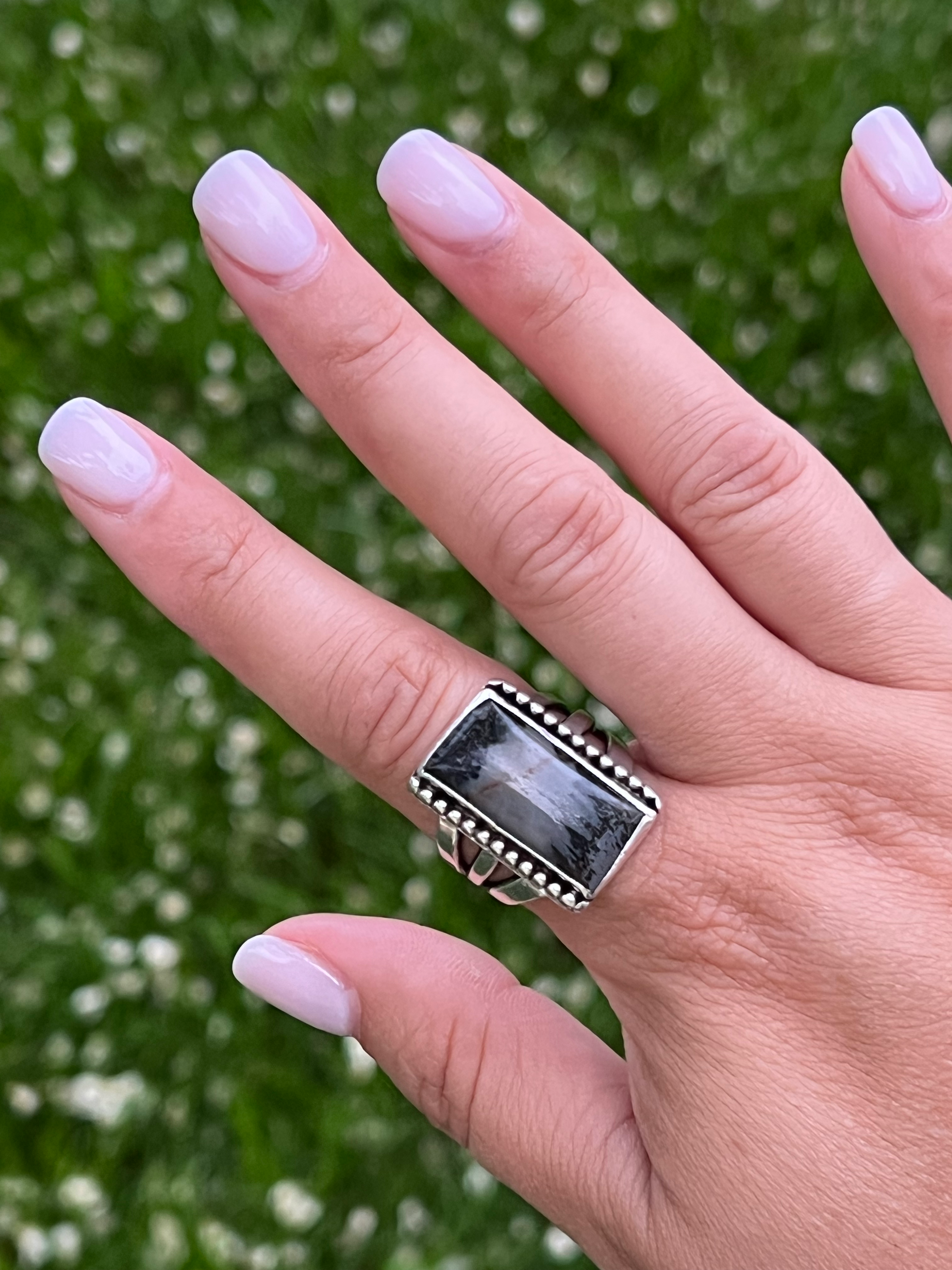 Jasper Shadow Ring - Sz 9.5