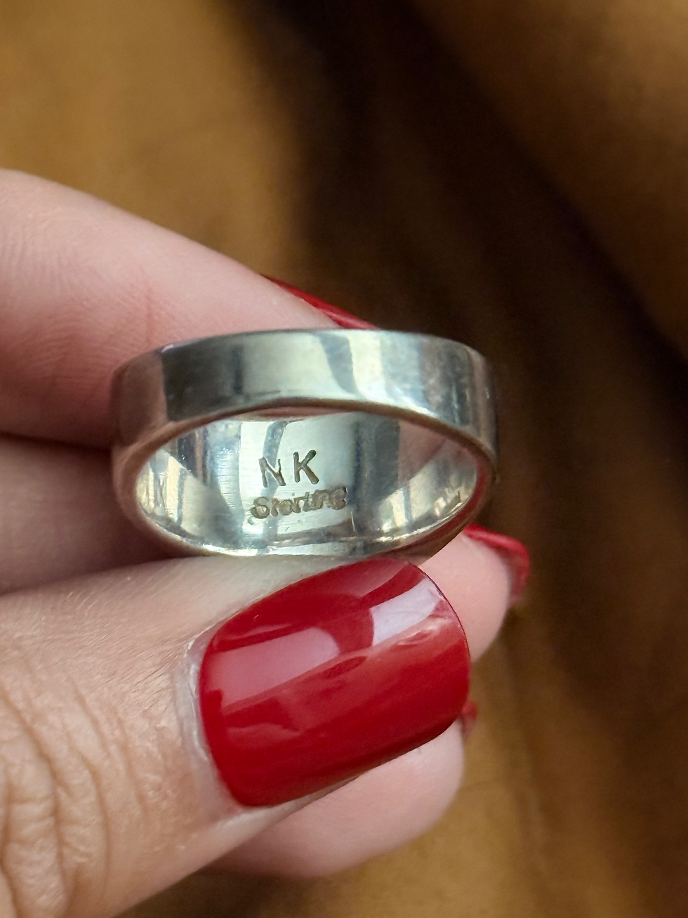 Thumbnail: Native Made Blue Opalite Ring - Sz 8