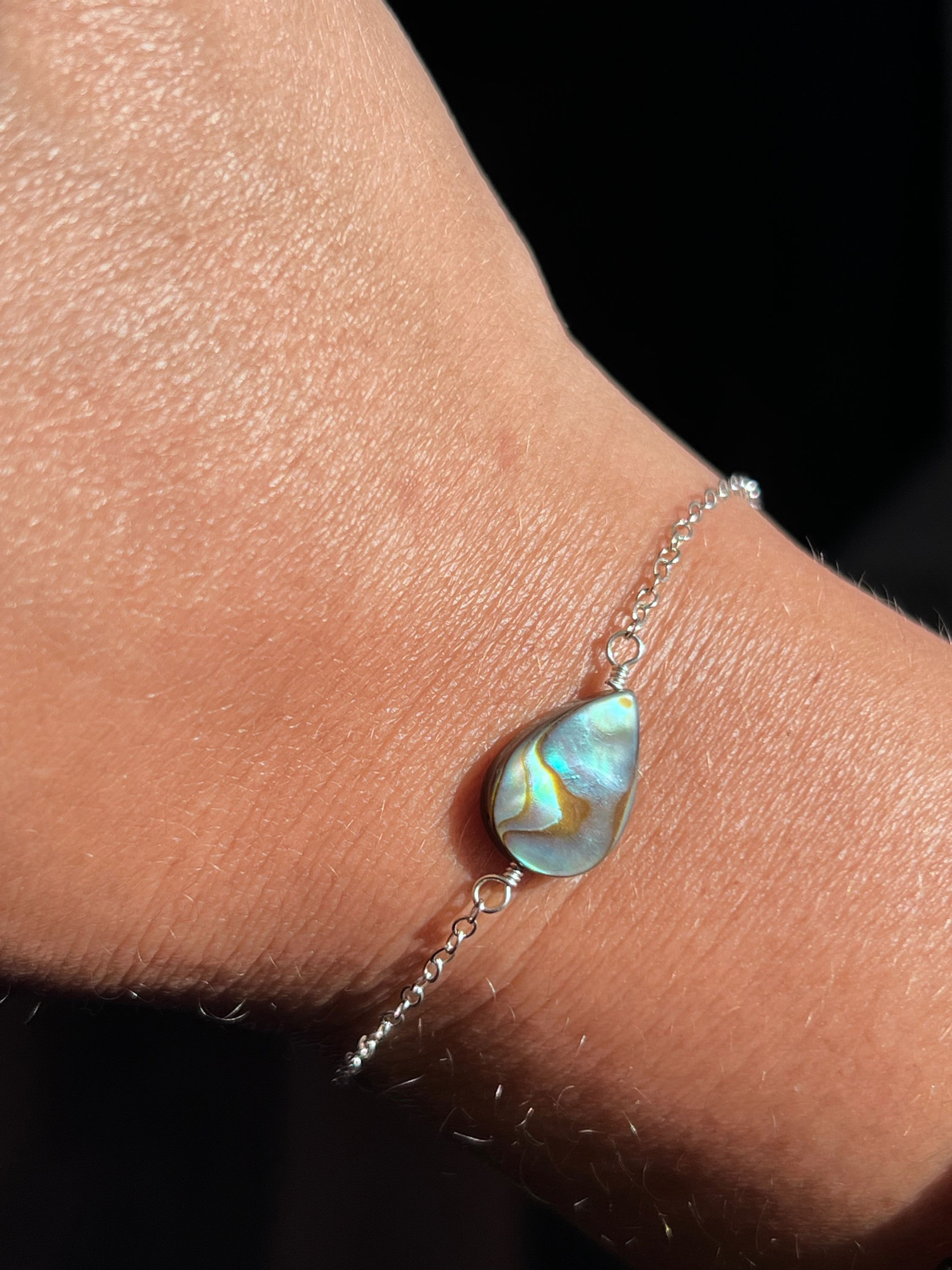 Abalone Dainty Bracelet