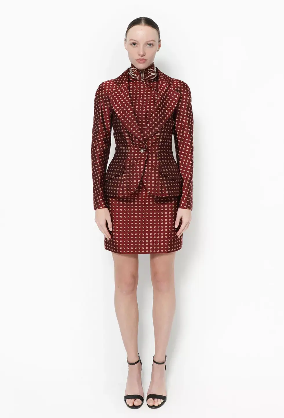 F/W 1997 Jacquard Silk Ensemble 1
