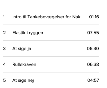 Miniaturebillede: Tankebevægelser for nakken