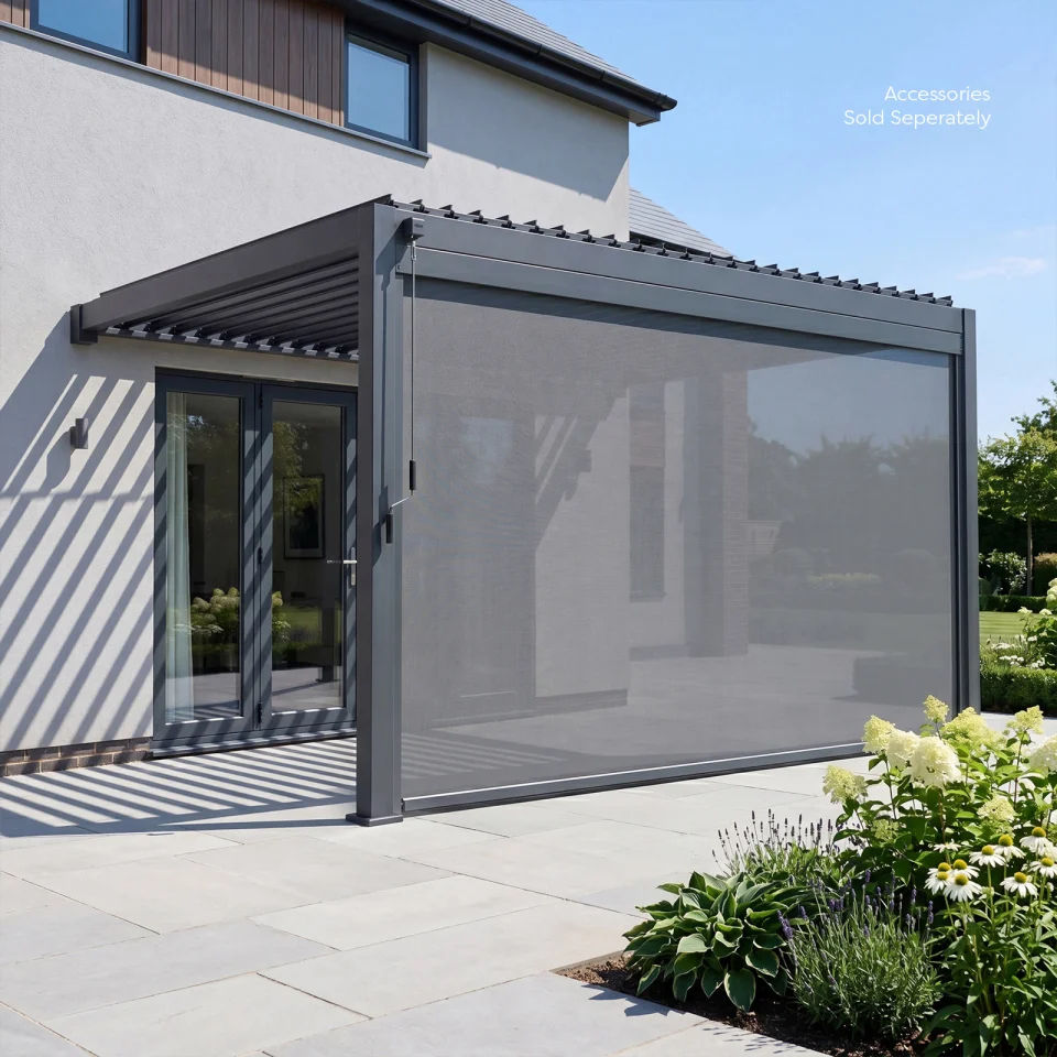 Thumbnail: Knightsbridge Wall Mounted Pergola 4M X 3M