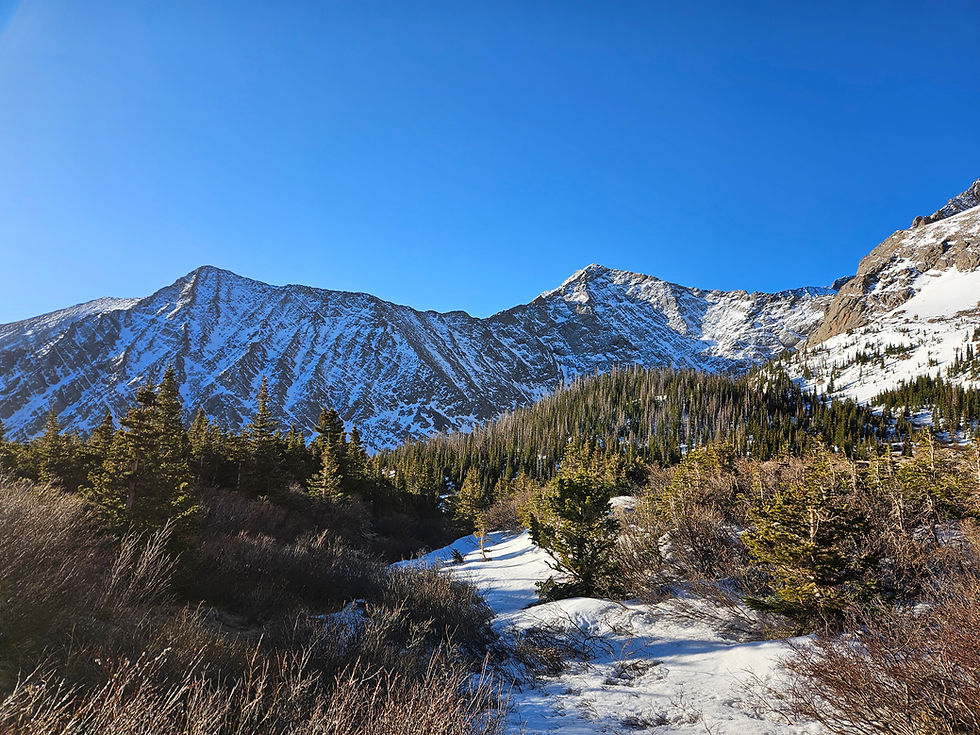 View from colony lakes basin, colorado