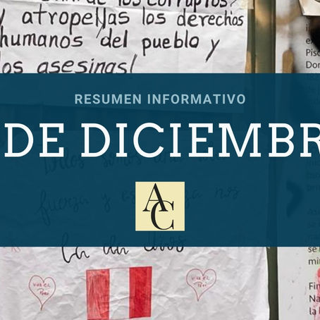 RESUMEN INFORMATIVO DEL VIERNES 4 DE DICIEMBRE 2020
