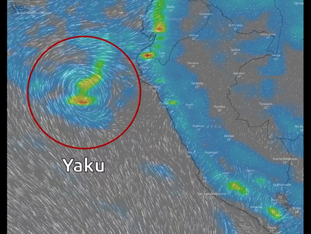 Ciclón Yaku no se transformará en huracán