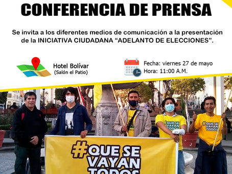 Inician campaña de recolección de firmas "Que se vayan todos"