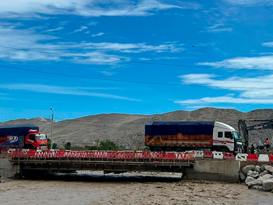 Ositrán supervisa recuperación de vías afectadas por las lluvias