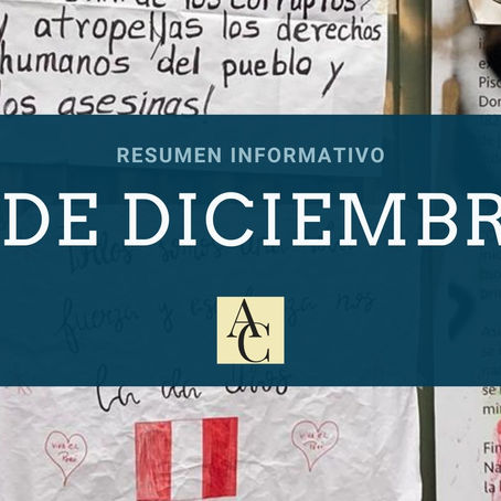 RESUMEN INFORMATIVO DEL LUNES 7 DE DICIEMBRE 2020