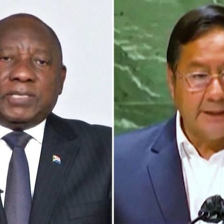 ONU : presidentes de Sudáfrica y Bolivia destacan inequidad global en acceso a vacunas