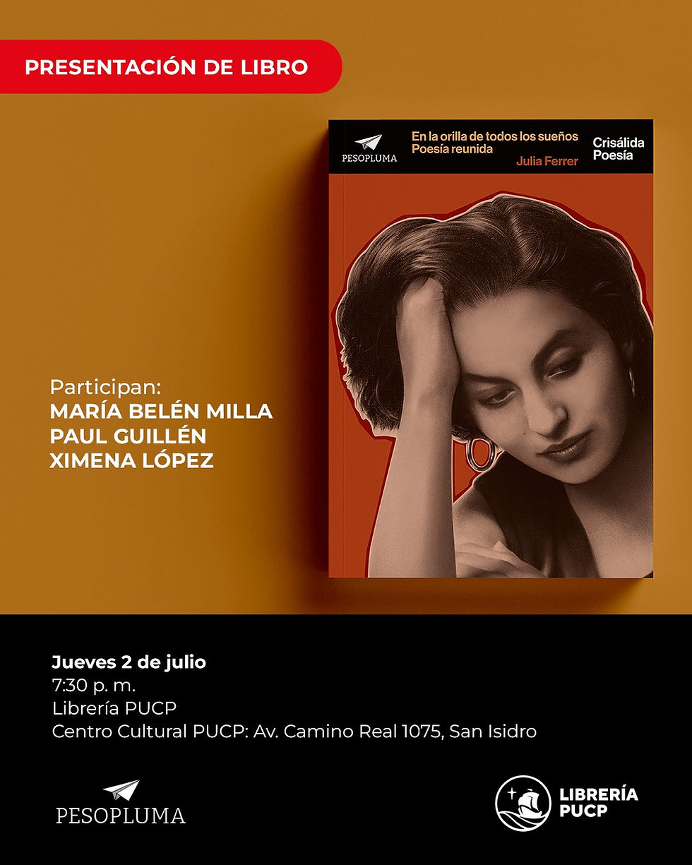 Un volumen rescata la obra completa de Julia Ferrer para la literatura peruana