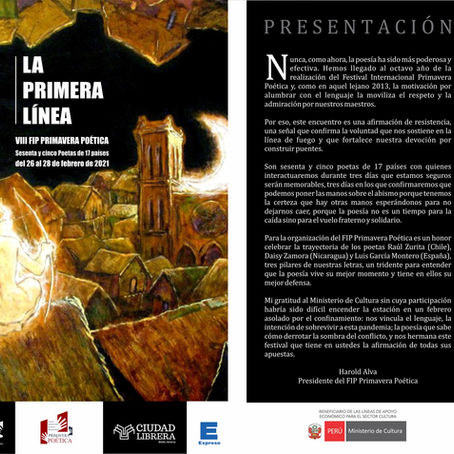 ESTE VIERNES EMPIEZA EL OCTAVO FESTIVAL INTERNACIONAL PRIMAVERA POÉTICA