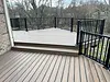 New Deck Design with Black Deck Railing