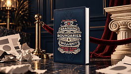 Branding, Boundaries & Bullshit challenges cookie-cutter personal branding and argues that business owners can build strategic, recognizable brands without surrendering their individuality, authority, or personal boundaries.