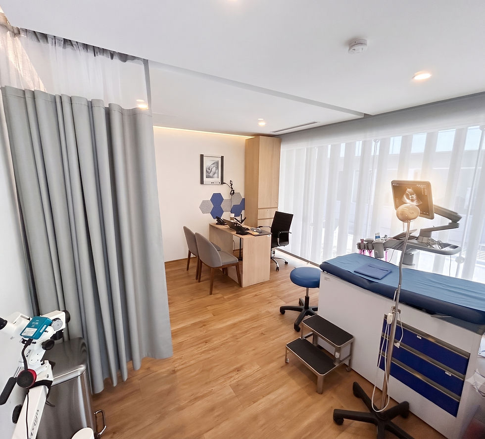Consultorio médico para citas para control prenatal.