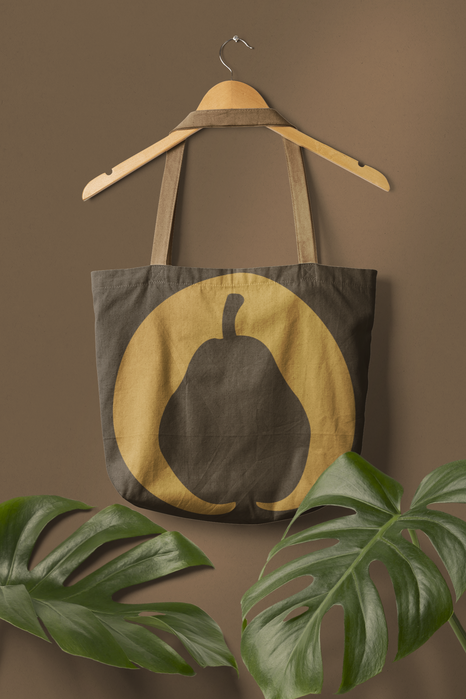 Nature is Golden tote bag branding design
