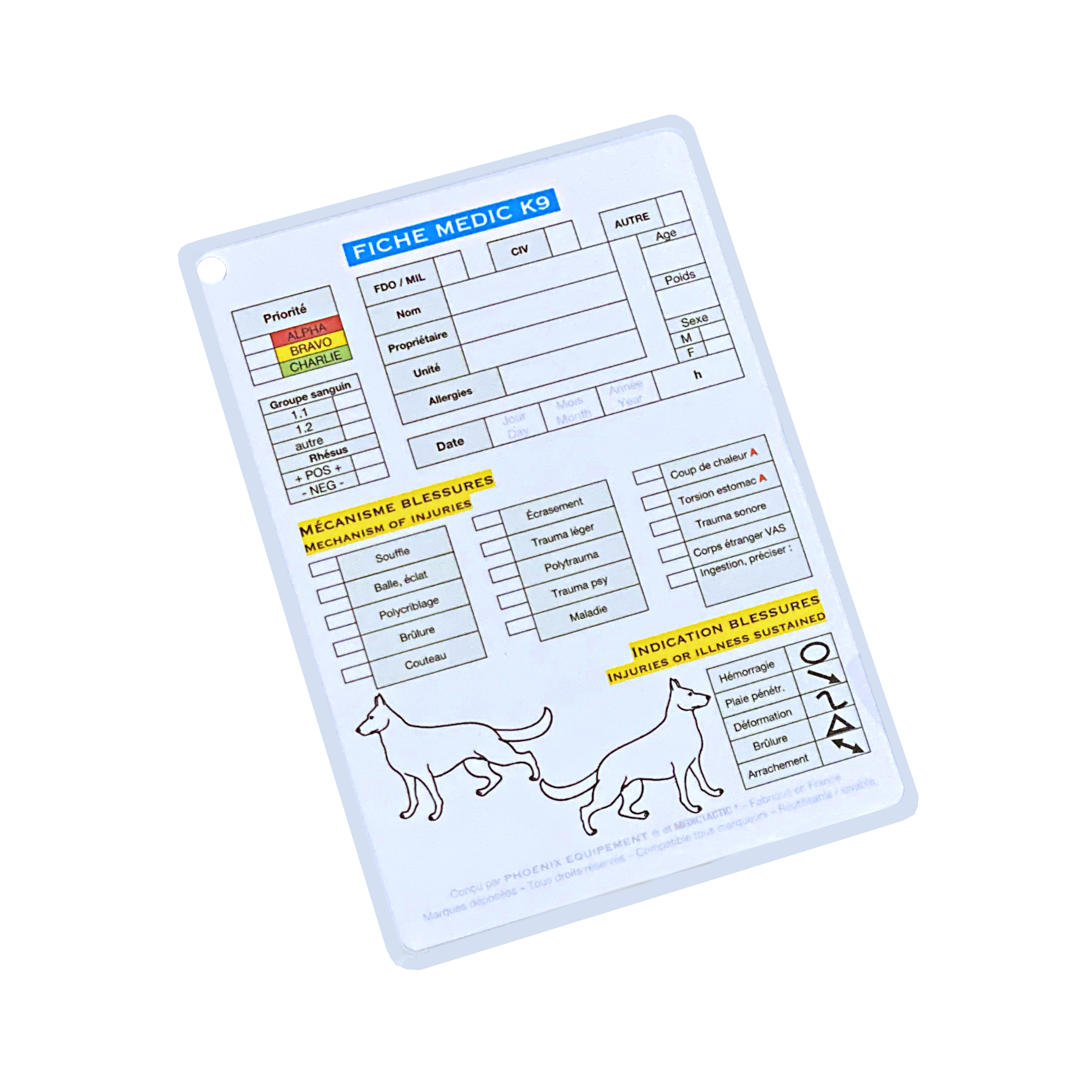 FMK9 - Fiche Médicale Durcie