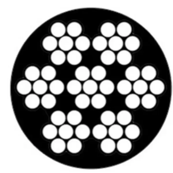 7X7 1/4" to 3/8" SS304 or SUS316 with PVC Coated Wire Rope galvanized wire rope