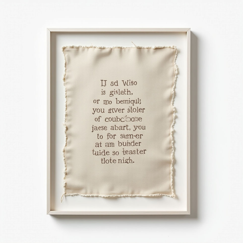 Embroidered Story Panel