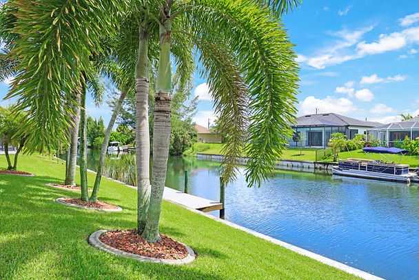 Villa No.1 in Cape Coral direkt am Kanal mit Palmenblick