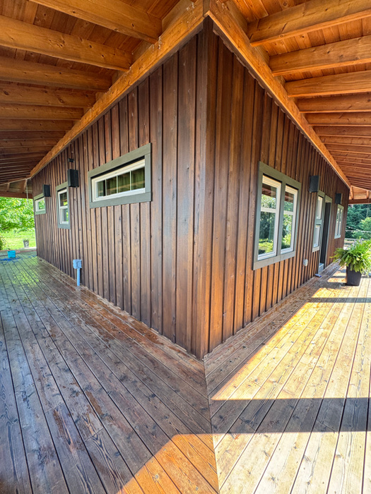 Staining project in Chilliwack, BC.