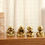 Miniature : Brass Baby Monk Buddha Statues – Set of 4