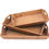 Miniature : Set of Three Brown Wood Serving Tray
