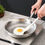 Miniature : 30cm 304 Stainless Steel Wok Frying Pan Nano Non-Stick Silver