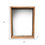 Miniature : 16" x 20" Gray Solid Wood Hanging Picture Frame