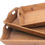 Miniature : Set of Three Brown Wood Serving Tray