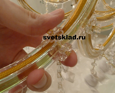 большая люстра, детали
