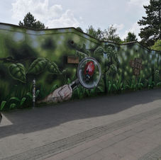 handpainted mural nature muralart graffiti
