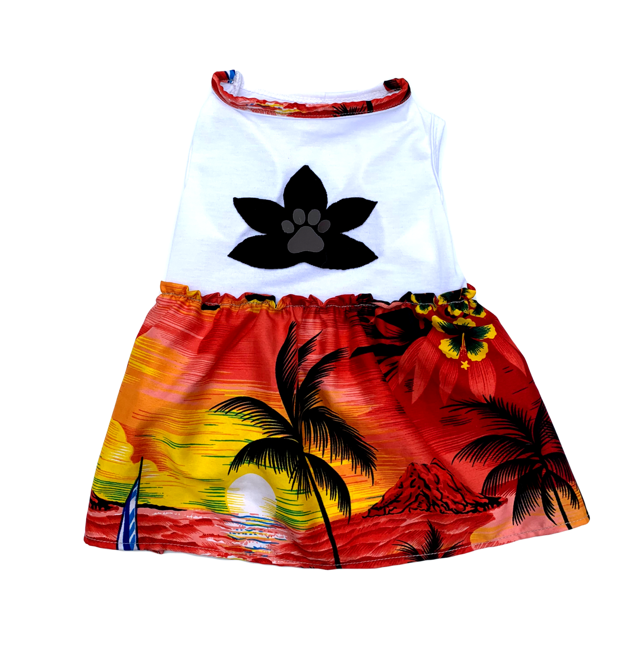 Surfer Lily Tee Dress - Palm - M/L