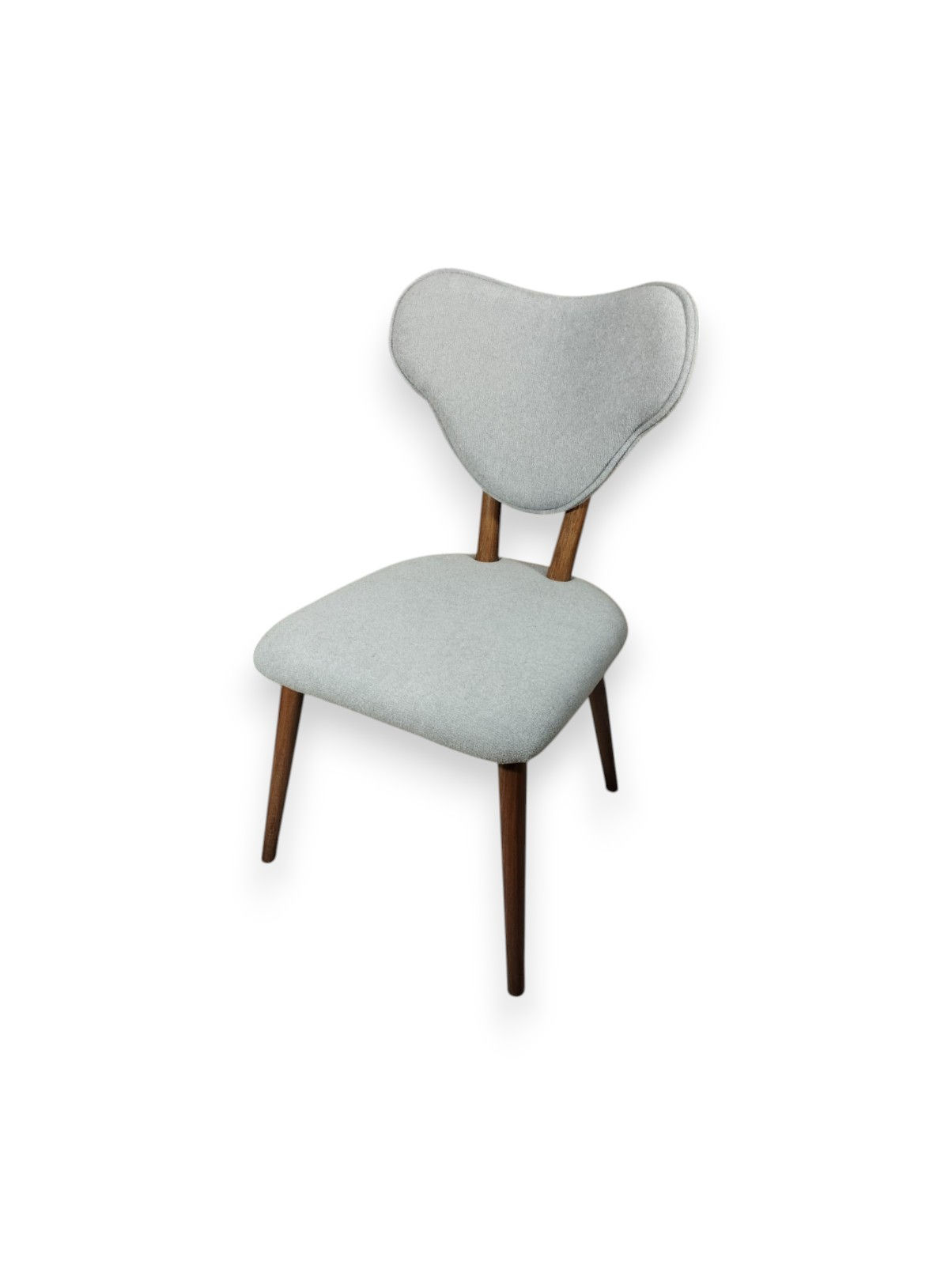 Mickey Bukle Açık Gri Ahşap Sandalye