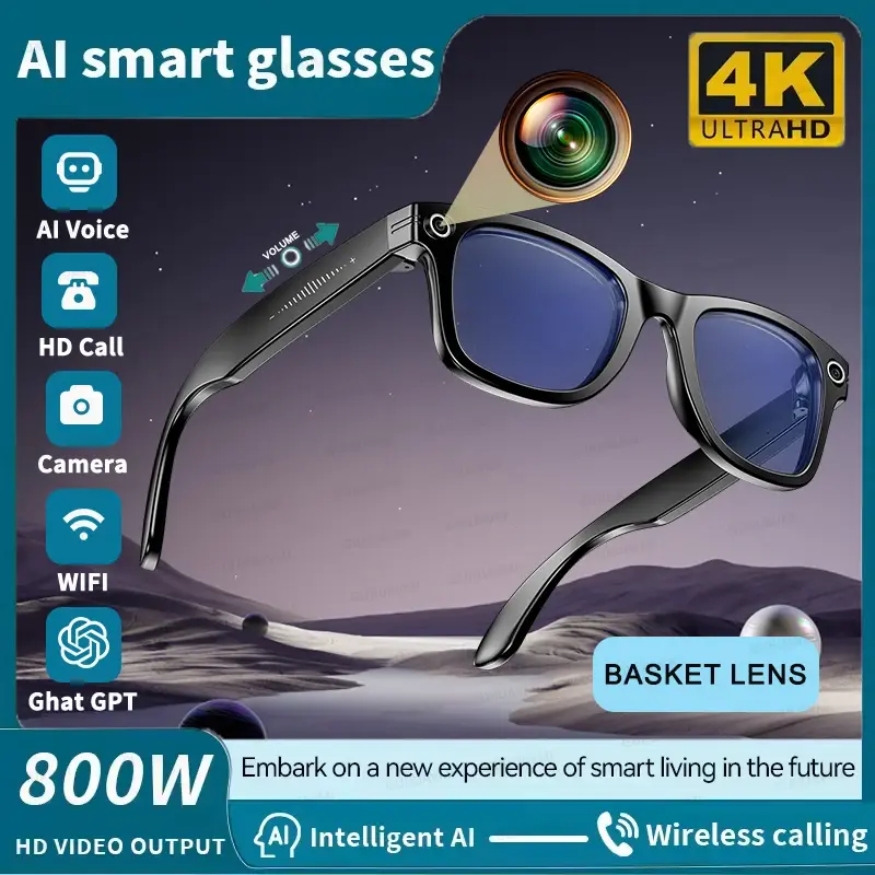 Thumbnail: Smart Glasses With 32GB Memory Sunglasses Video Translation Bluetooth Call