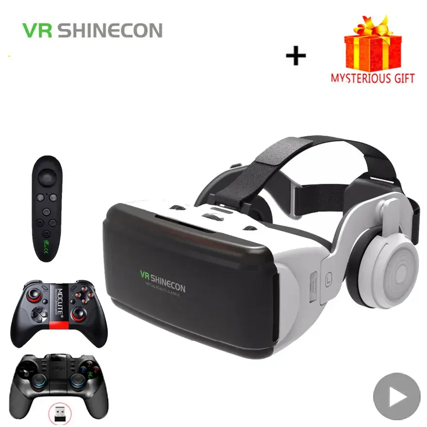 VR Shinecon Casque Helmet 3D Glasses Virtual Reality for Smartphone Smart Phone