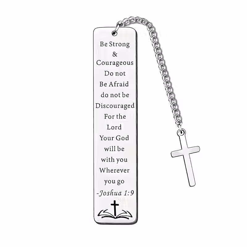 Bible Verse Metal Bookmark Joshua 1:9