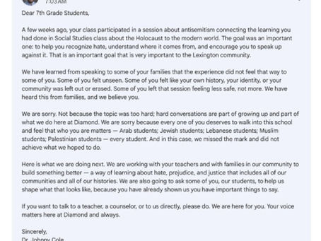 All hate matters: Anti-Semitism session wasn't inclusive, says principal
