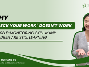 Why "Check Your Work" Doesn't Work