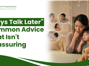 Concerned mother sitting beside her young son at home while thinking about common myths surrounding speech delay in boys. The child looks thoughtful, illustrating parental concerns about early speech and language development, communication milestones, and when to seek speech therapy support.