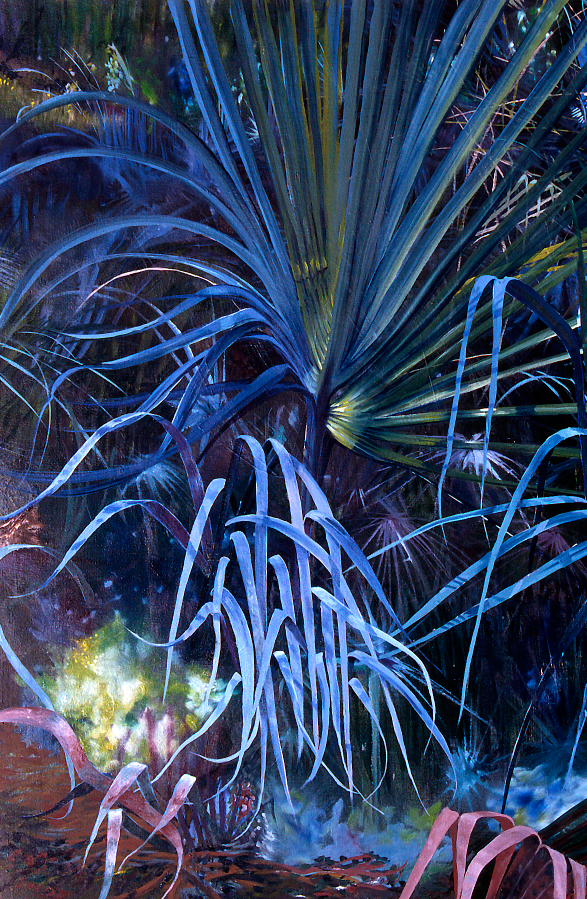 Electric Blue Palms